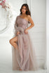 Robe longue model 192637 Bicotone